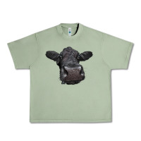 Oil Green Black Angus Heifer Urban Heavy Tee - LillyAllenDesigns