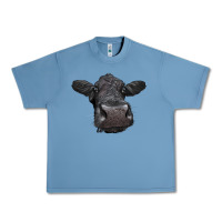 Pebble Blue Black Angus Heifer Urban Heavy Tee - LillyAllenDesigns