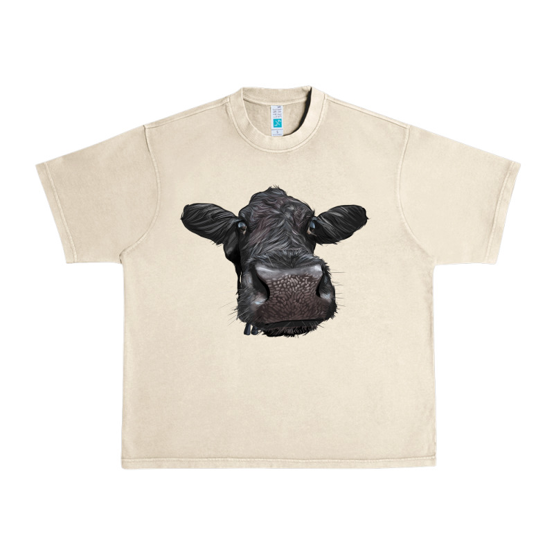Black Angus Heifer Urban Heavy Tee by LillyAllenDesigns | Teevron