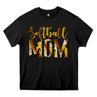 Black softball mom Heavy Core Tee - Jasminsmagicworld