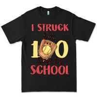 Black i struck out 100 days of school Premium Tee - MaliasSmallBusiness
