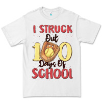 White i struck out 100 days of school Premium Tee - MaliasSmallBusiness