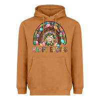 Meerkat Happy Easter Rainbow Heavyweight Hoodie - BundleAndBundleShop