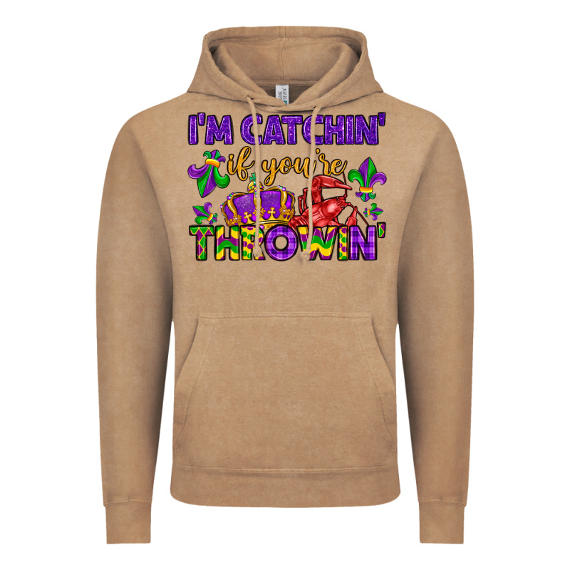 I M Catchin If You Re Throwin Vintage Hoodie by LillyAllenDesigns | Teevron