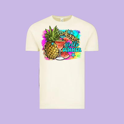 Hello Summer Vintage Tee Designed By Jahusdesignshop