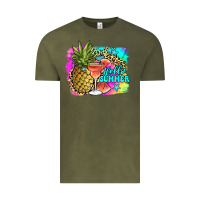 Vintage Olive hello summer Vintage Tee - JahusDesignShop