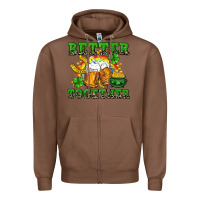 Chestnut Better together St. Patrick's Day Zipper Hoodie - CowGirlArtShop