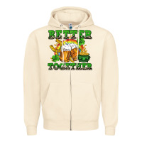 Sandshell Better together St. Patrick's Day Zipper Hoodie - CowGirlArtShop
