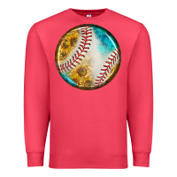 Cardinal baseball with sunflower round earrings Premium Sweatshirt - BundleAndBundleShop