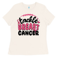 Bone tackle breast cancer Ladies Tee - MaliasSmallBusiness