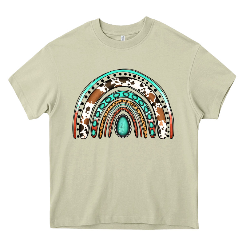 Western Rainbow Heavy Core Tee by Jasminsmagicworld | Teevron