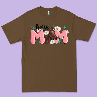Horse Mom Premium Tee Designed By Maliassmallbusiness