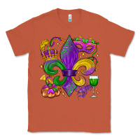 Copper mardi gras fleur de lis Classic Tee - LillyAllenDesigns