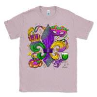 Lilac mardi gras fleur de lis Classic Tee - LillyAllenDesigns