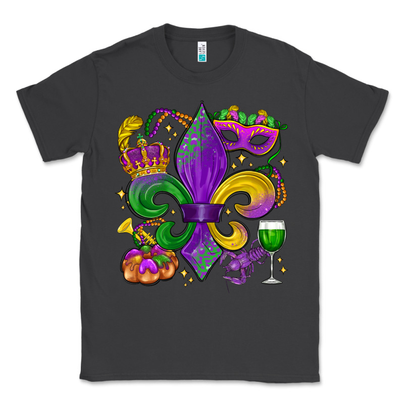 Mardi Gras Fleur De Lis Classic Tee by LillyAllenDesigns | Teevron