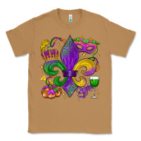 Toasted Coconut mardi gras fleur de lis Classic Tee - LillyAllenDesigns