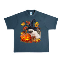 Midnight Navy Halloween Hedgehog Urban Heavy Tee - LillyAllenDesigns