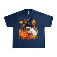 Navy Halloween Hedgehog Urban Heavy Tee - LillyAllenDesigns
