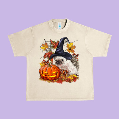 Halloween Hedgehog Urban Heavy Tee Designed By Lillyallendesigns