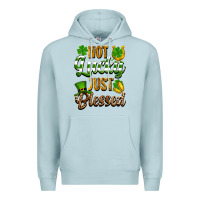 Blue Mist St. Patrick's Not lucky just blessed Premium Hoodie - OliviaCreatesArt