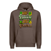 Coffee St. Patrick's Not lucky just blessed Premium Hoodie - OliviaCreatesArt