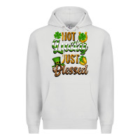 Dove Grey St. Patrick's Not lucky just blessed Premium Hoodie - OliviaCreatesArt