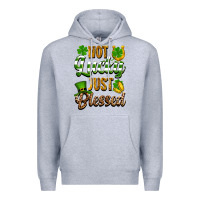 Heather Grey St. Patrick's Not lucky just blessed Premium Hoodie - OliviaCreatesArt