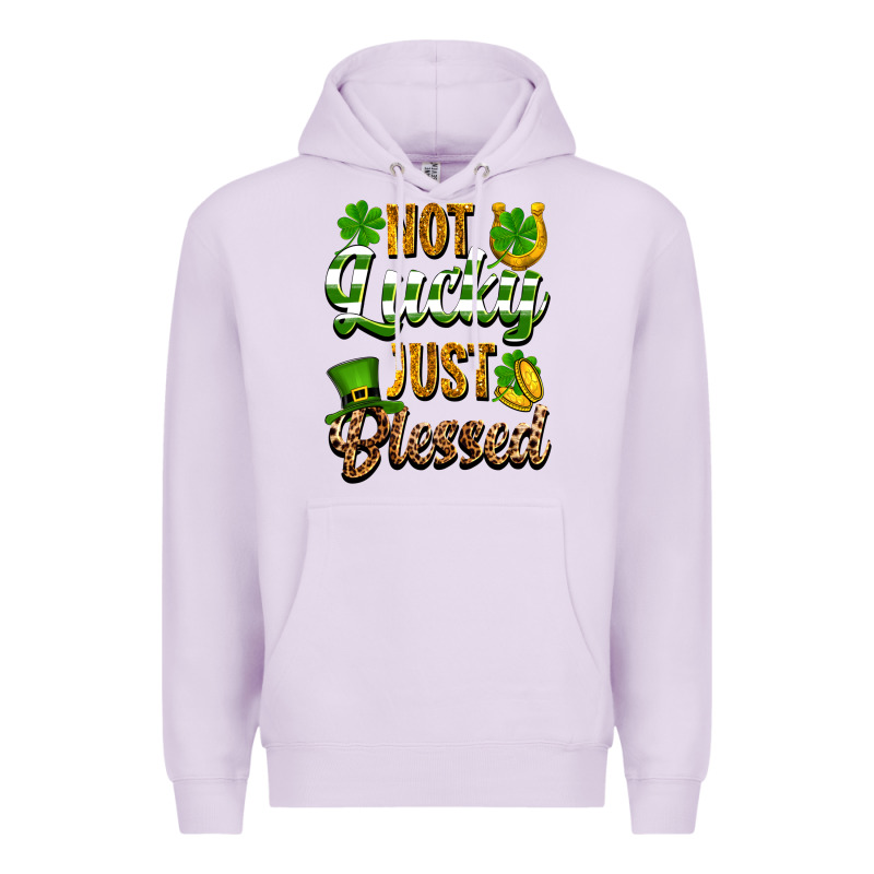St. Patrick's Not Lucky Just Blessed Premium Hoodie by OliviaCreatesArt | Teevron