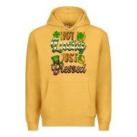 Mustard St. Patrick's Not lucky just blessed Premium Hoodie - OliviaCreatesArt