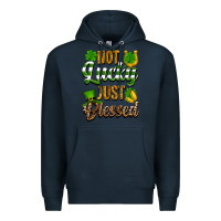 Navy St. Patrick's Not lucky just blessed Premium Hoodie - OliviaCreatesArt