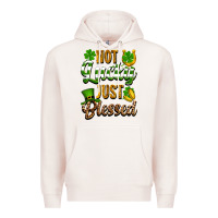 Pale Pink St. Patrick's Not lucky just blessed Premium Hoodie - OliviaCreatesArt