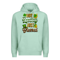 Seafoam St. Patrick's Not lucky just blessed Premium Hoodie - OliviaCreatesArt