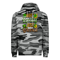 Slate Camo St. Patrick's Not lucky just blessed Premium Hoodie - OliviaCreatesArt