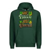 Sports Green St. Patrick's Not lucky just blessed Premium Hoodie - OliviaCreatesArt