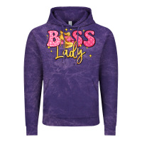 Cloud Purple boss lady Vintage Hoodie - LillyAllenDesigns