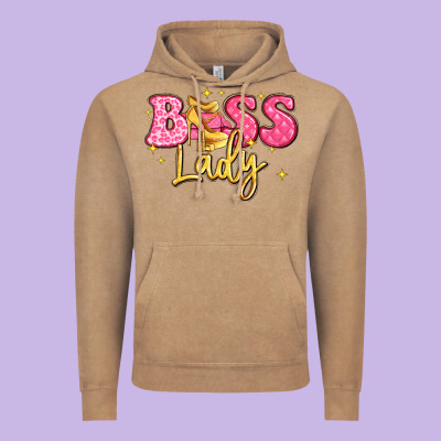 Boss Lady Vintage Hoodie Designed By Lillyallendesigns