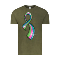 Vintage Olive metastatic breast cancer ribbon Vintage Tee - LillyAllenDesigns
