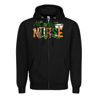 Black One lucky Nurse with elements St. Patricks Day Zipper Hoodie - HowdyJamesFarm