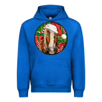 Cobalt Belgian Horse  Christmas Urban Hoodie - LillyAllenDesigns