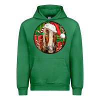 Emerald Belgian Horse  Christmas Urban Hoodie - LillyAllenDesigns
