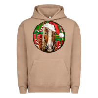 Pigment Burro Belgian Horse  Christmas Urban Hoodie - LillyAllenDesigns