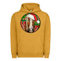 Pigment Peanut Butter Belgian Horse  Christmas Urban Hoodie - LillyAllenDesigns