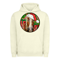 Pigment Pistachio Belgian Horse  Christmas Urban Hoodie - LillyAllenDesigns