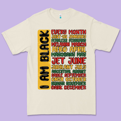 Black History  Month Premium Tee Designed By Maliassmallbusiness