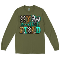 Army Green my heart is on that field soccer Long Sleeve Tee - Jasminsmagicworld