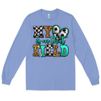 Colony Blue my heart is on that field soccer Long Sleeve Tee - Jasminsmagicworld