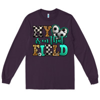 Plum my heart is on that field soccer Long Sleeve Tee - Jasminsmagicworld