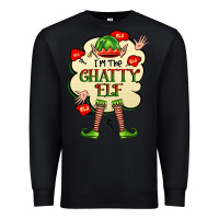 Black im the chatty elf Premium Sweatshirt - FaDigitalArtStudio