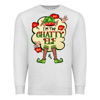 Oatmeal Heather im the chatty elf Premium Sweatshirt - FaDigitalArtStudio