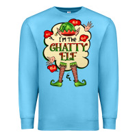 Ocean Blue im the chatty elf Premium Sweatshirt - FaDigitalArtStudio